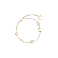 Pulsera Maman et Sophie Mujer Trame in Plata Perla BRTRMPE3R